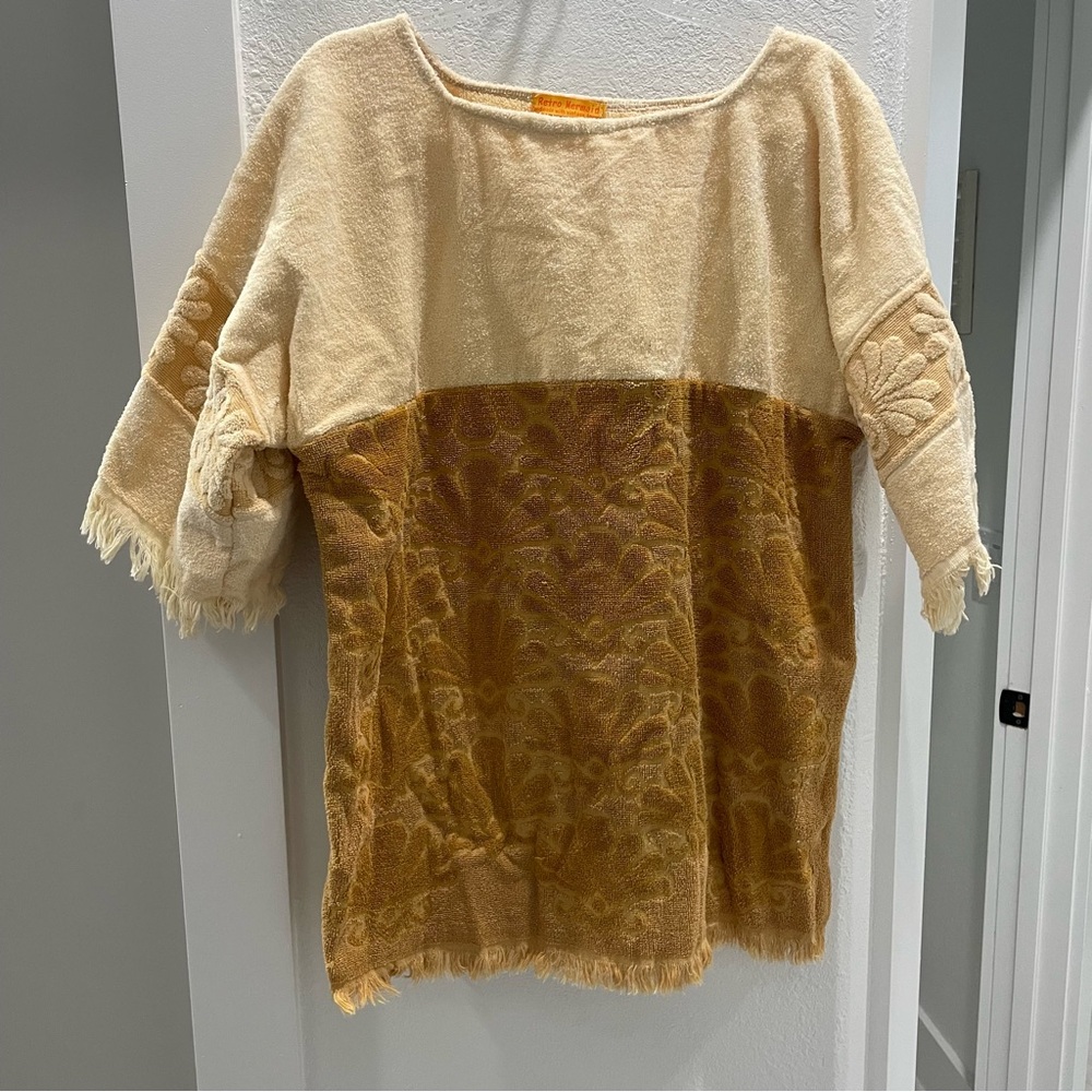 Retro Mermaid yellow coverup dress